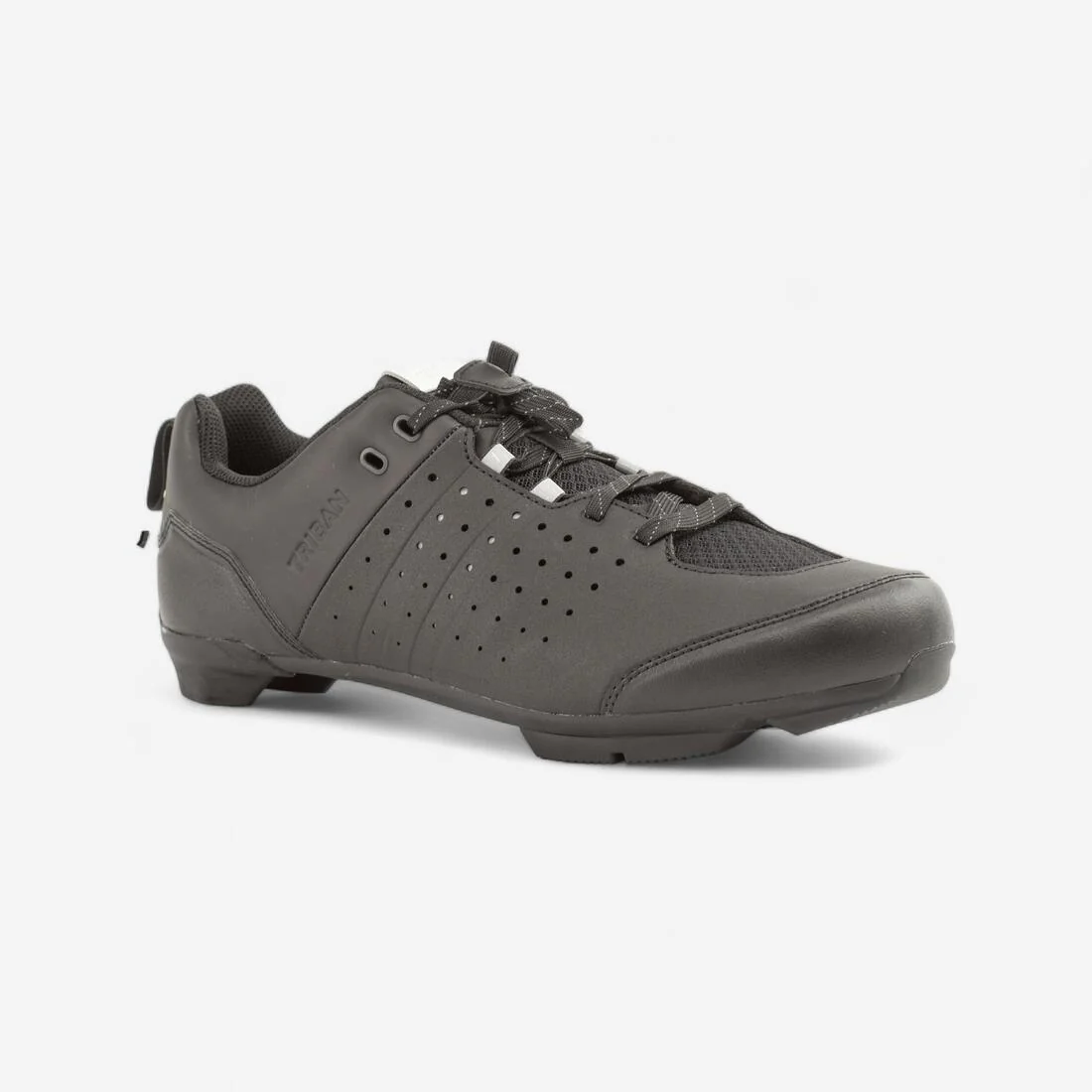 500 SPD Lace-Up SPD Cycling Shoes - Black - Image 3