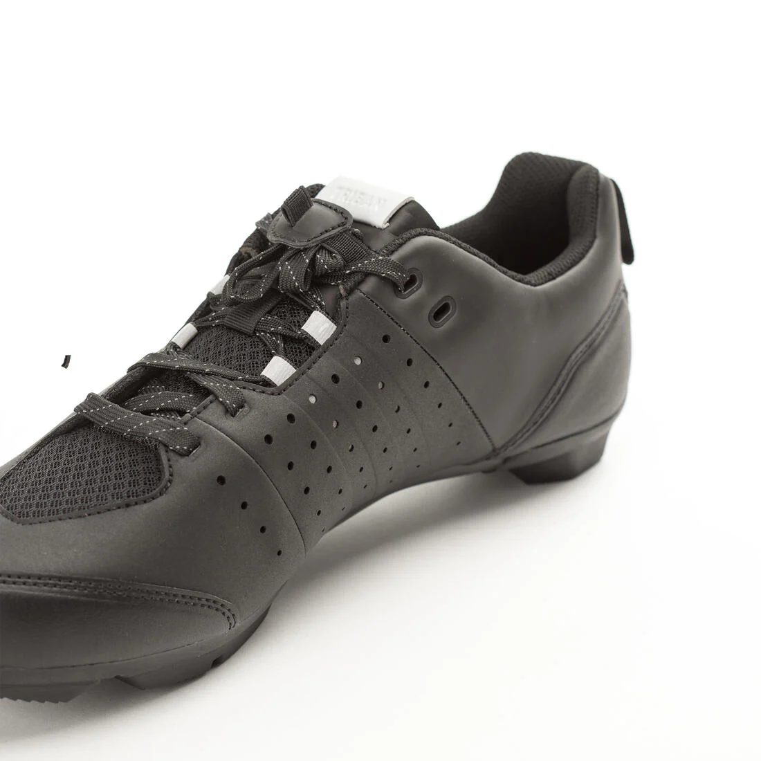500 SPD Lace-Up SPD Cycling Shoes - Black - Image 6