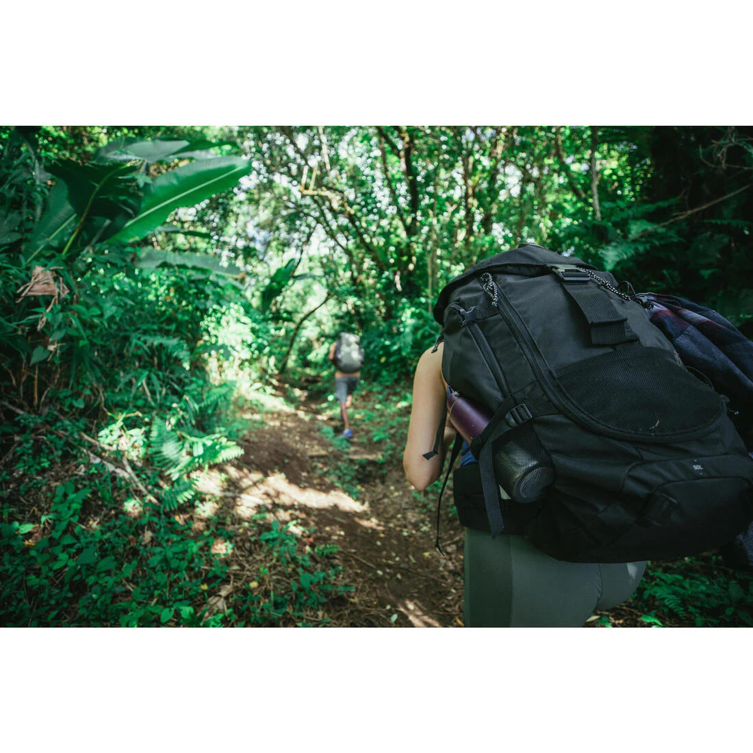 50L Hiking Backpack Black - MT100 - Image 20