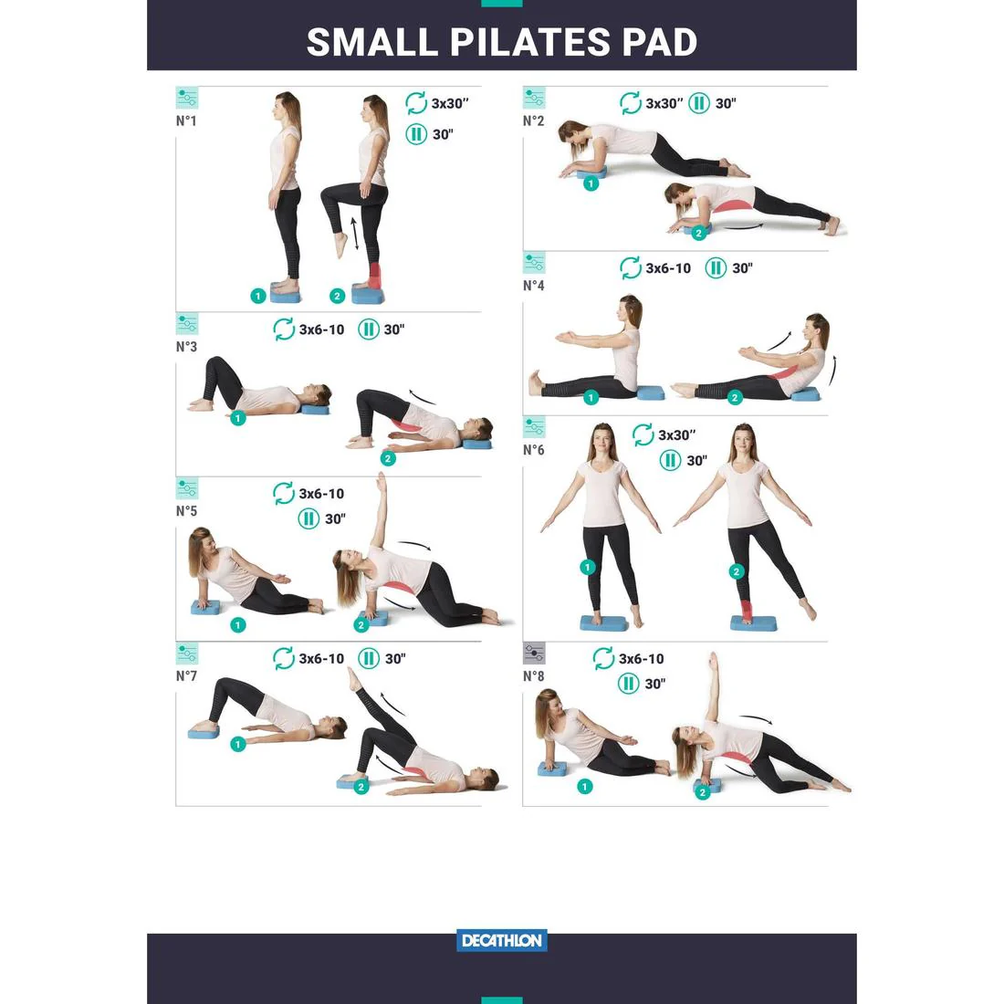 6 cm Thick Pilates Foam Balance Pad - Blue - Image 5