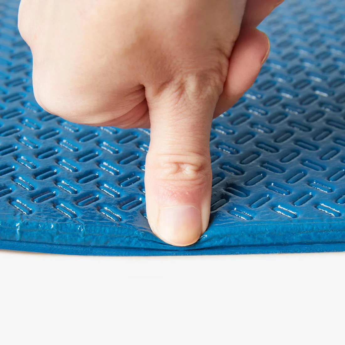 7 mm Folding Fitness Mat - Blue - Image 3