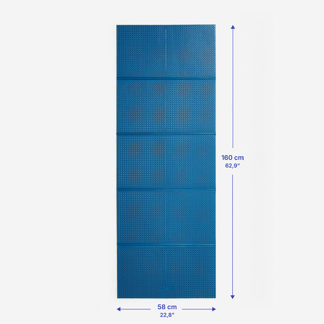 7 mm Folding Fitness Mat - Blue - Image 6