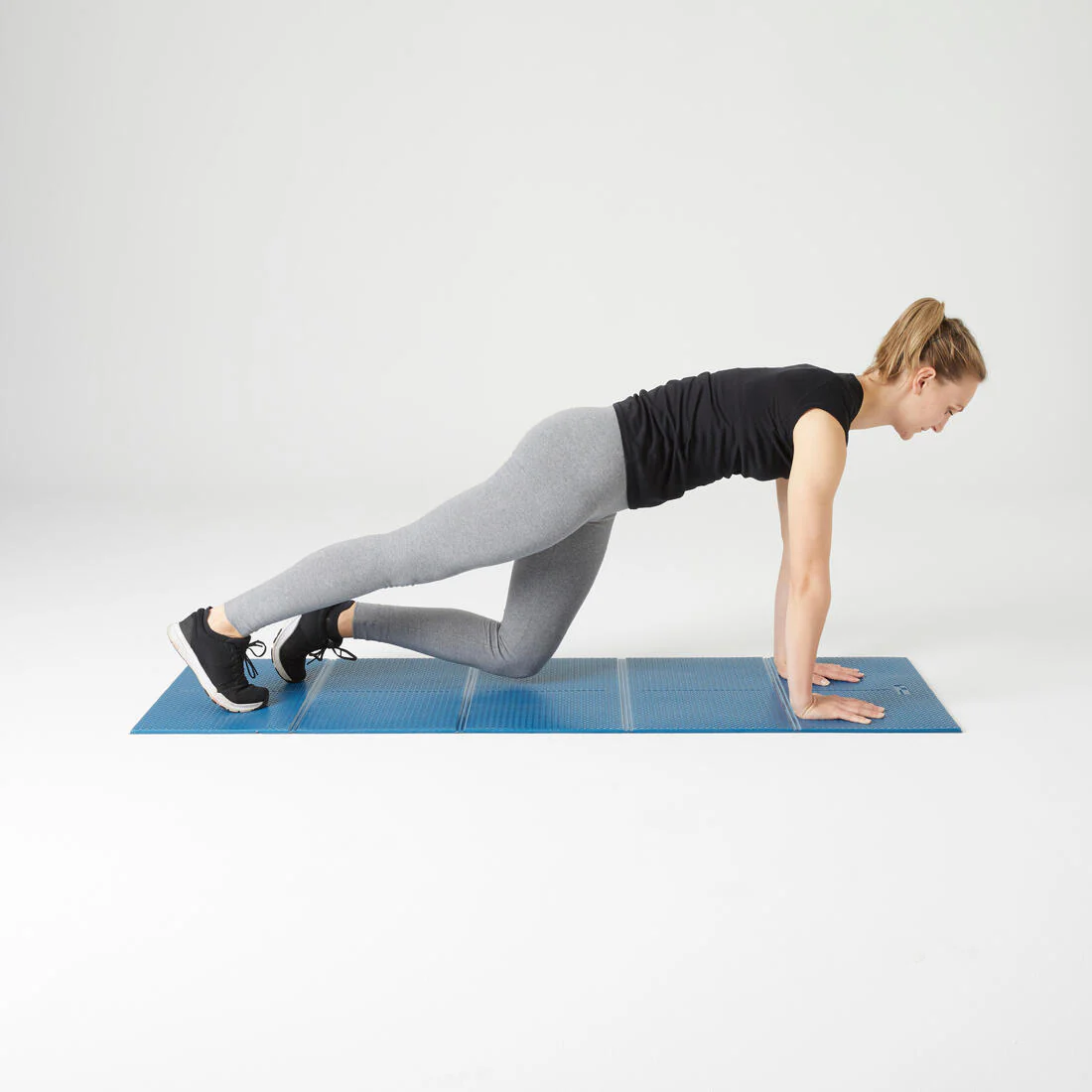 7 mm Folding Fitness Mat - Blue - Image 7