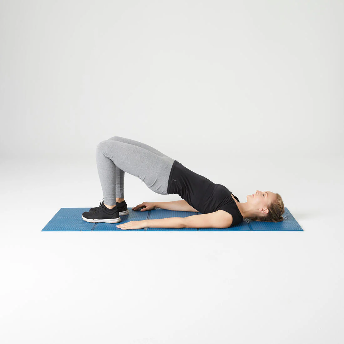 7 mm Folding Fitness Mat - Blue - Image 9