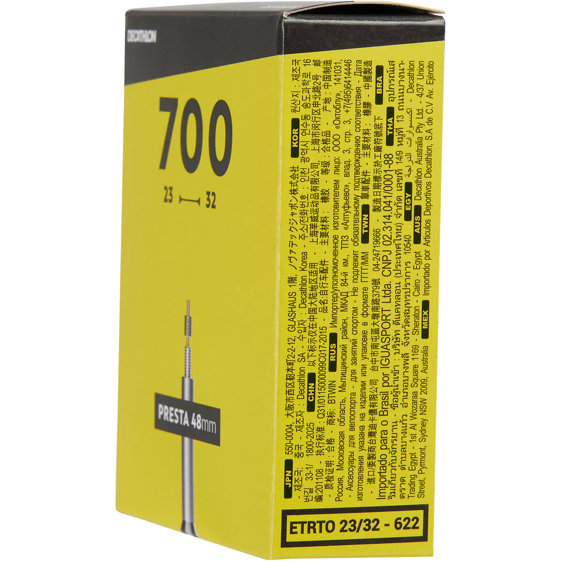 700x23/32 48 mm Presta Valve Inner Tube - Image 6