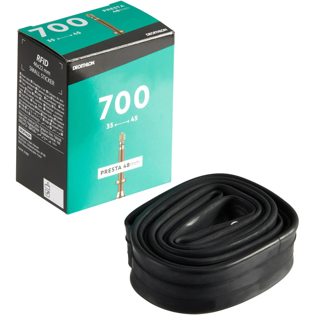 700x35/45 inner tube with 48mm Presta valve - Image 3