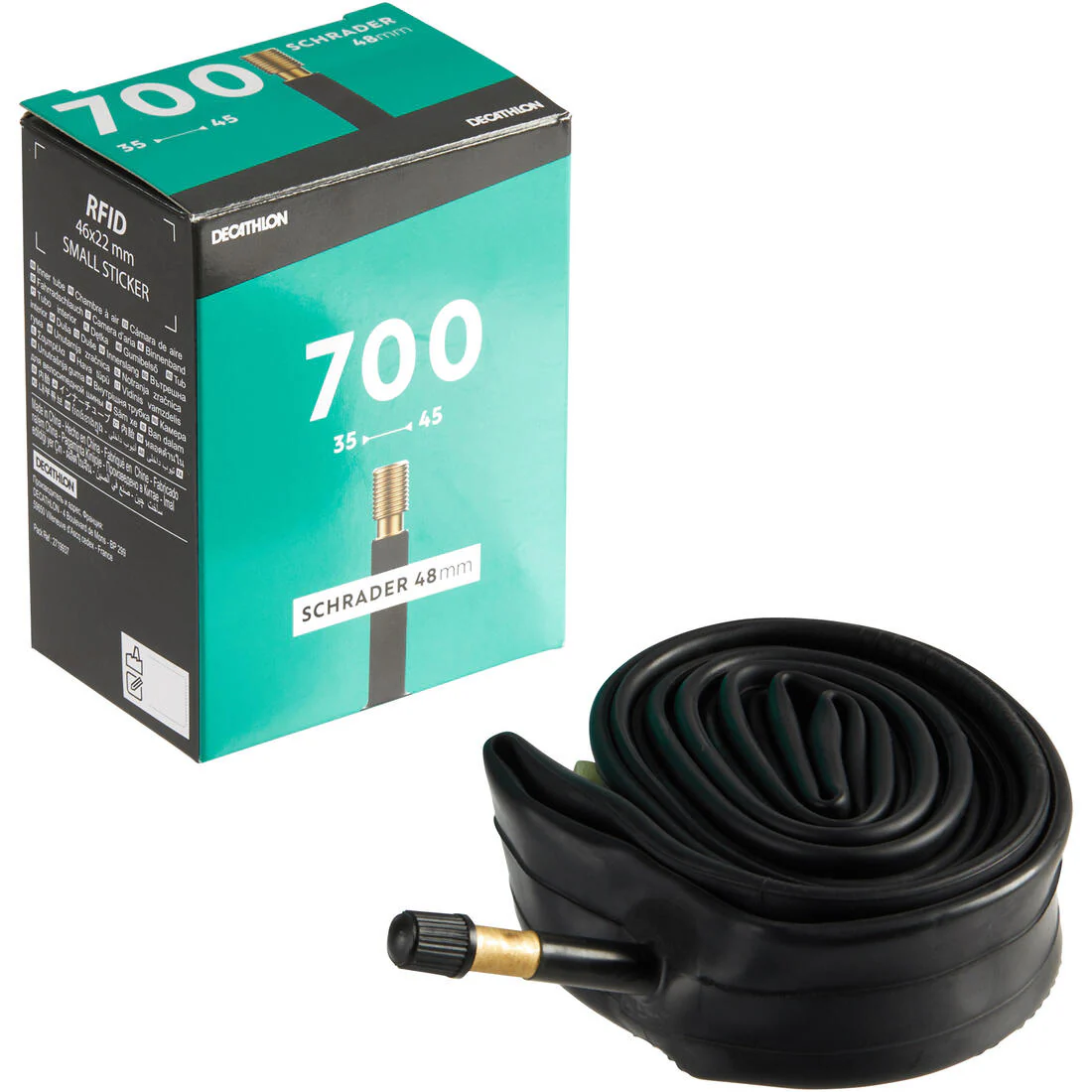 700x35/45 inner tube with 48mm Schrader valve - Image 2