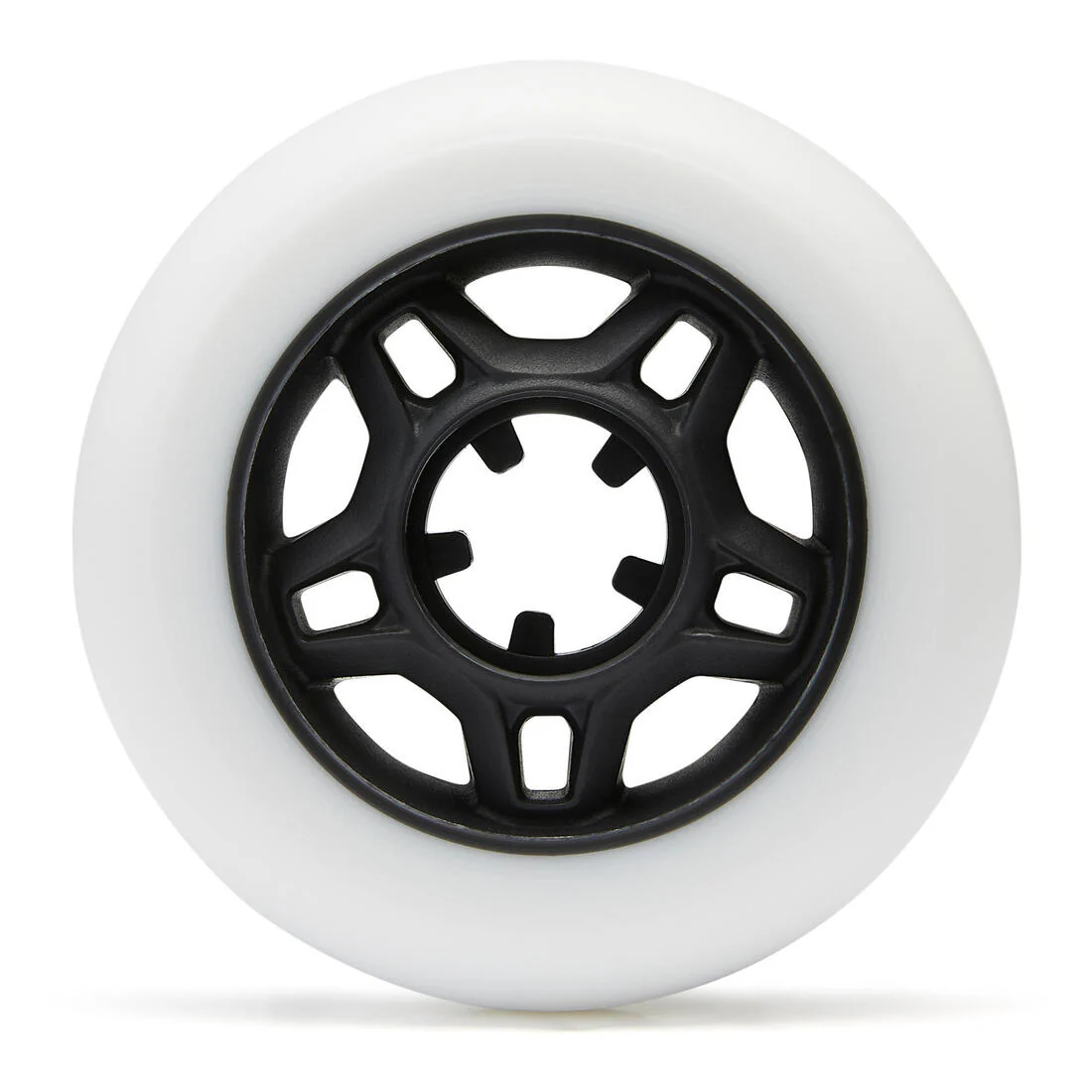 76mm 80A Adult Fitness Inline Skating Wheels 4-Pack Fit - White - Image 3