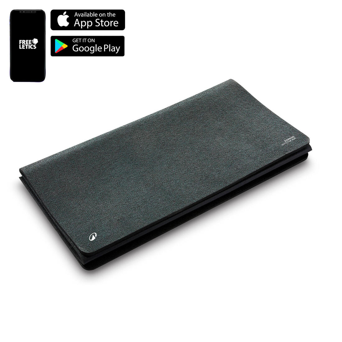 8 mm Thick Indoors and Outdoors Durable Folding Fitness Mat - Black - Image 2