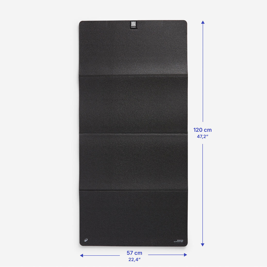 8 mm Thick Indoors and Outdoors Durable Folding Fitness Mat - Black - Image 4