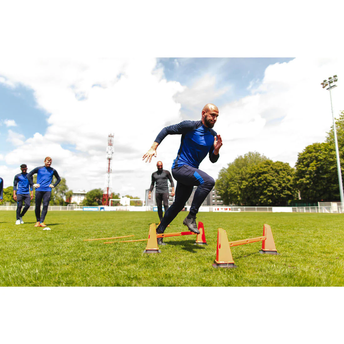 90 cm Football Training Bars Twin-Pack Modular - Orange - Image 4
