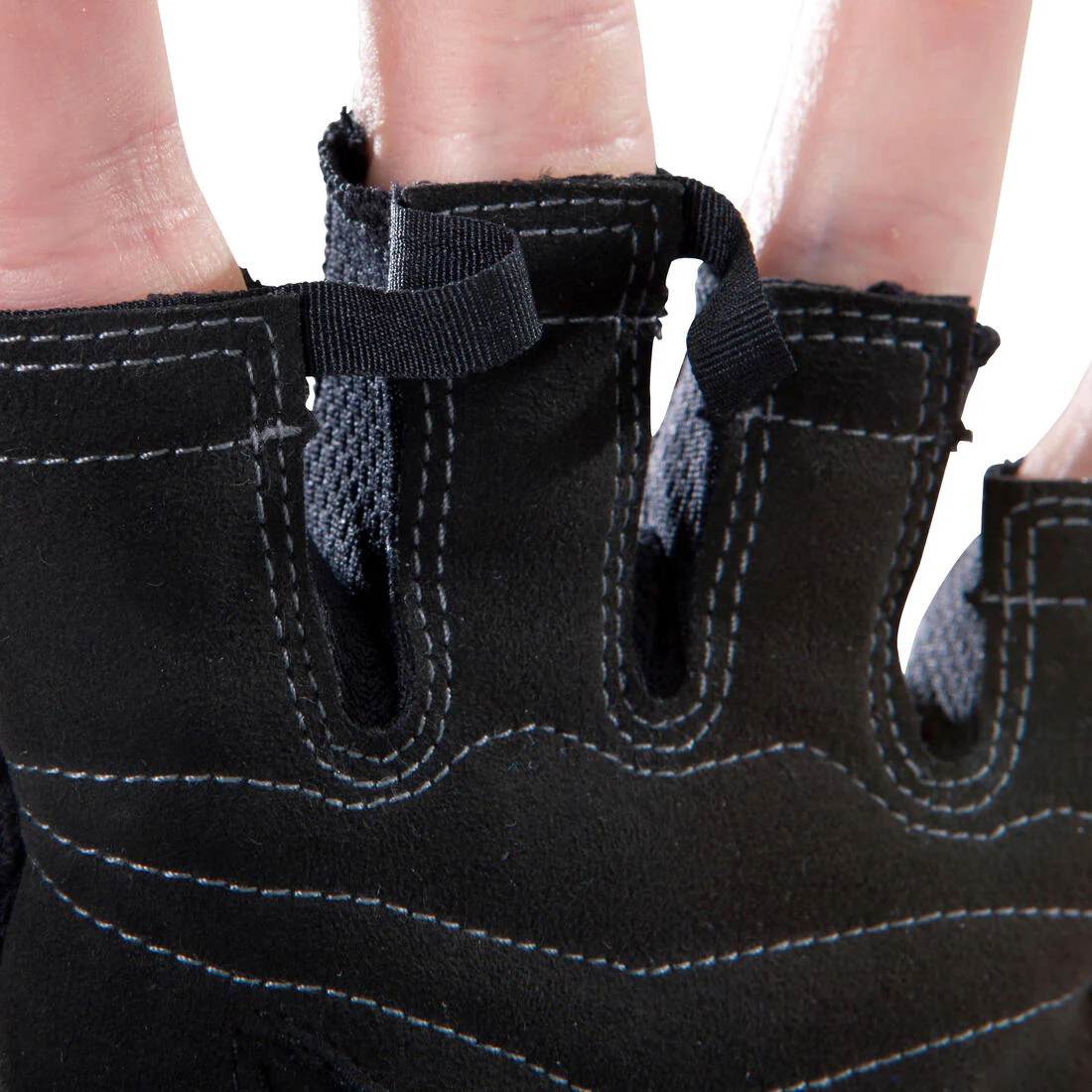 900 Weight Training Glove with Double Rip-Tab Cuff - Black/Grey - Image 5