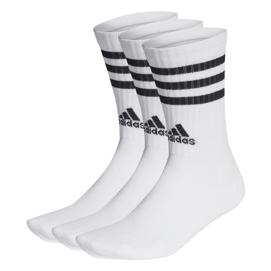 Adidas 3 STRIPES CUSHIONED SPORTSWEAR CREW SOCKS 3 PAIR PACK