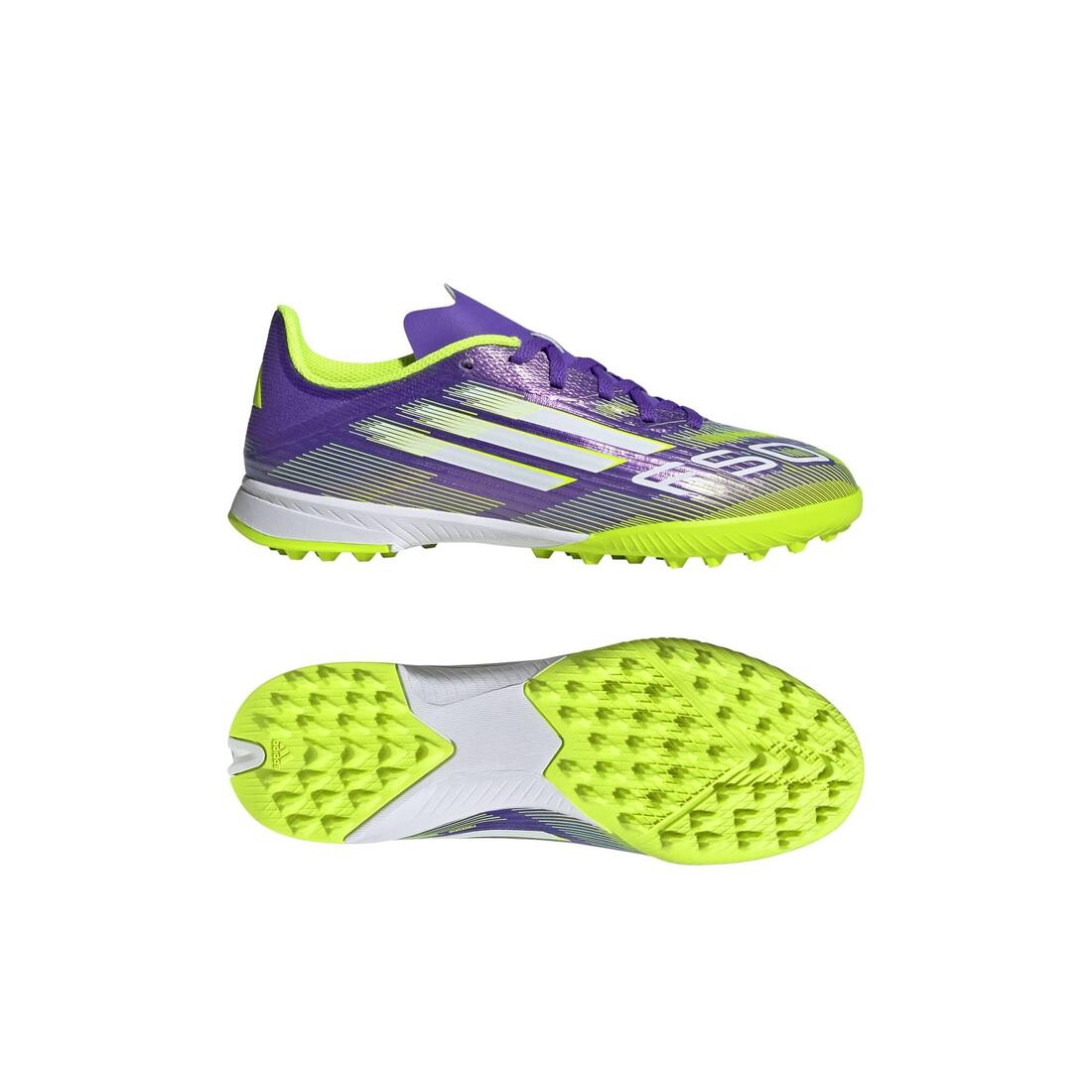Adidas F50 League Turf Boots Kids - PURPLE - Image 2