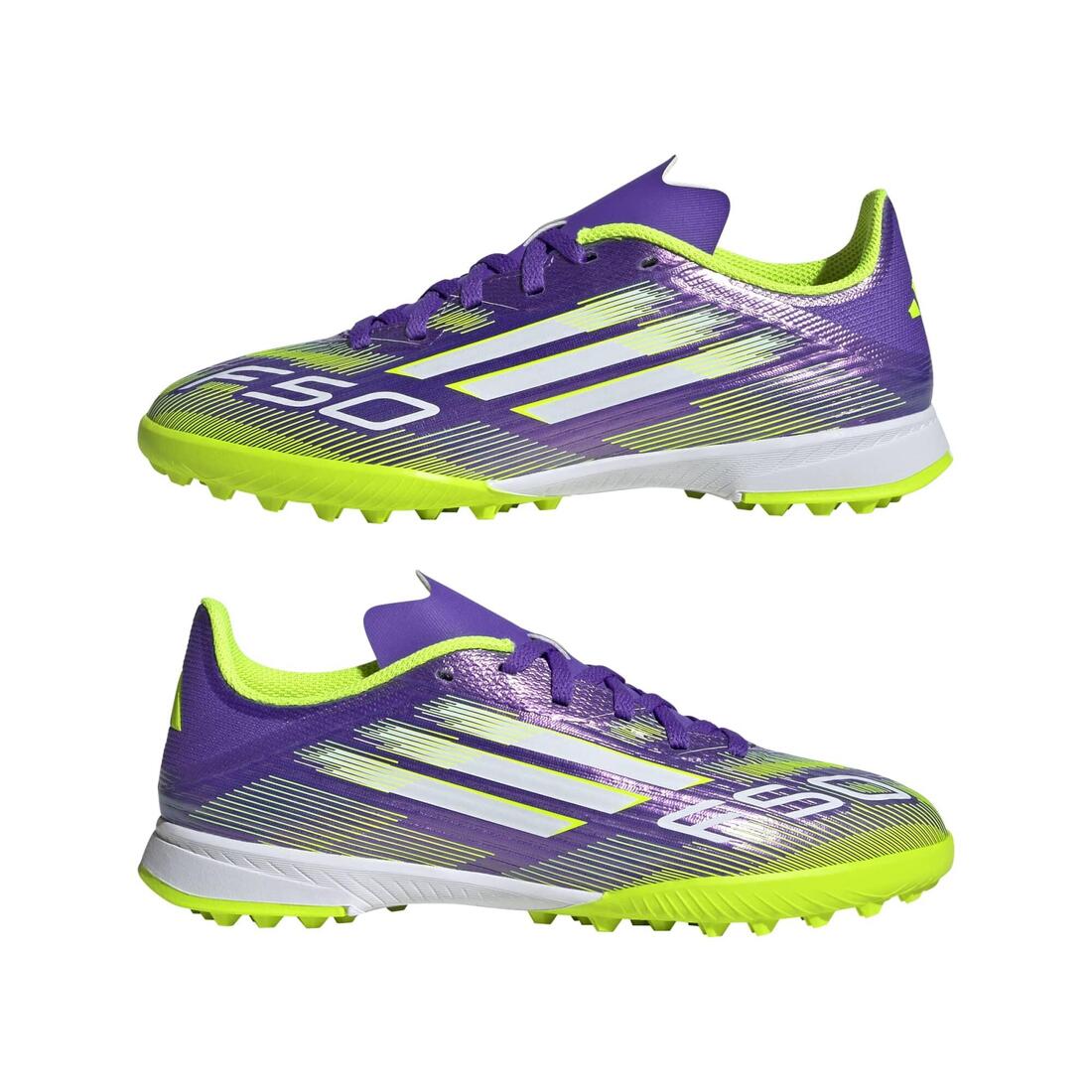 Adidas F50 League Turf Boots Kids - PURPLE - Image 3