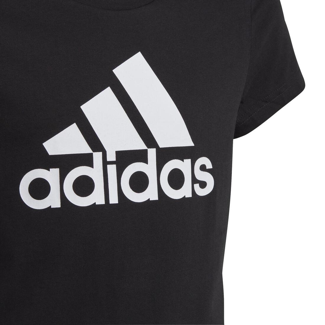 Adidas junior girls essentials big logo cotton t-shirt - Image 3