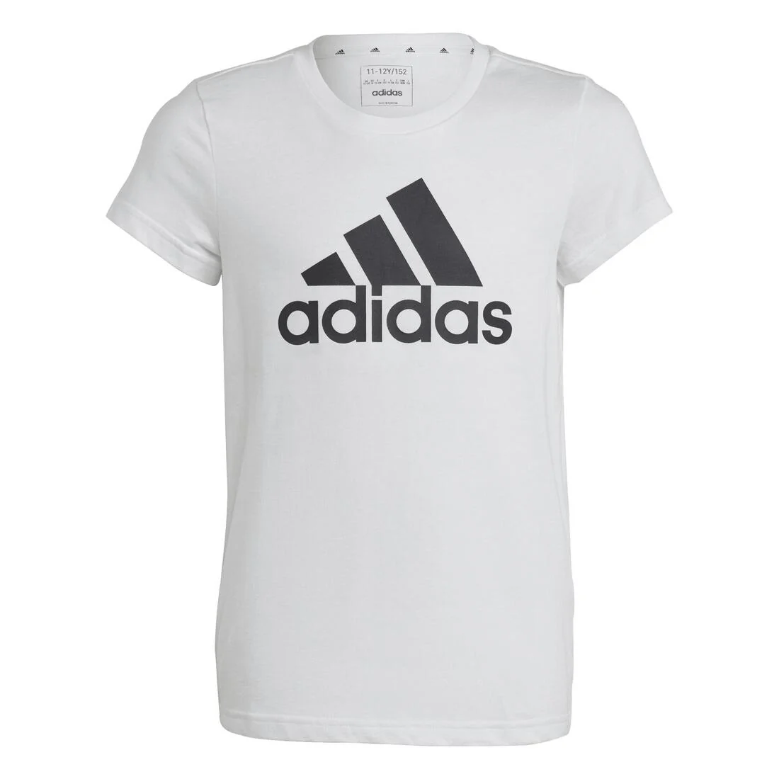 Adidas junior girls essentials big logo cotton t-shirt