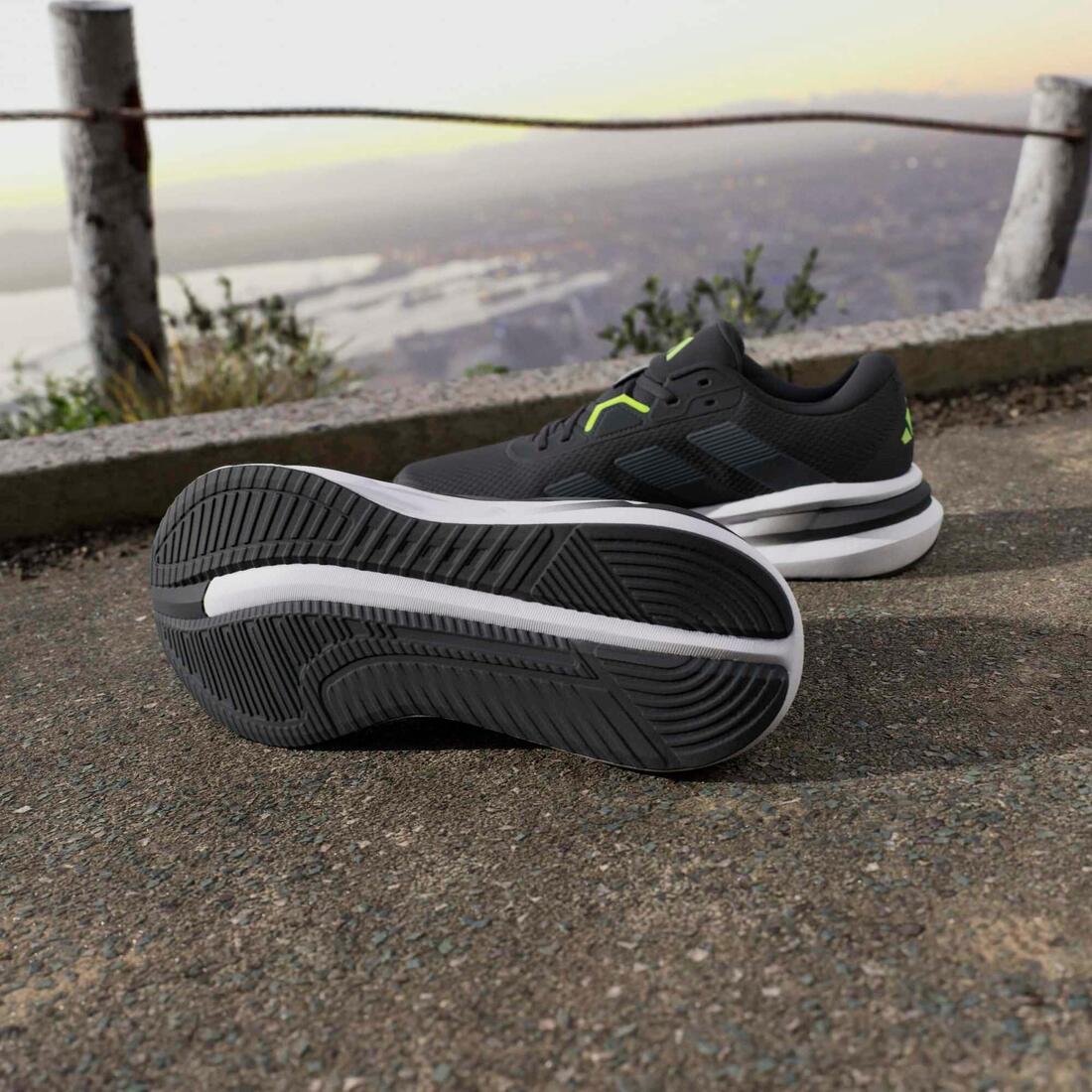 ADIDAS MEN Galaxy 7 Running Shoes - BLACK - Image 3