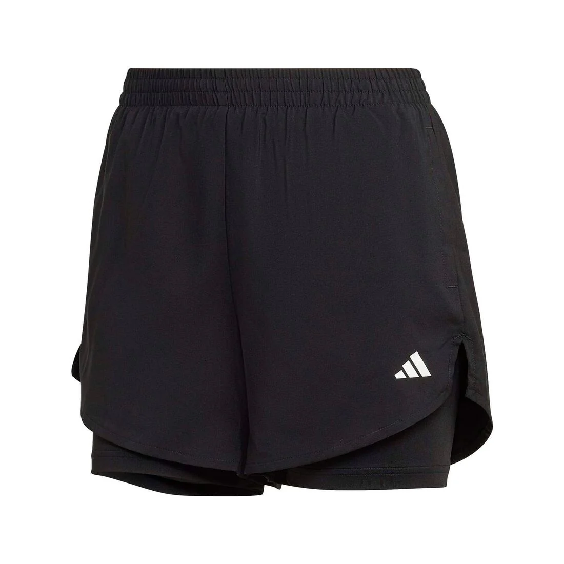 Adidas women AEROREADY Made for Training Minimal Two-in-One Shorts - black