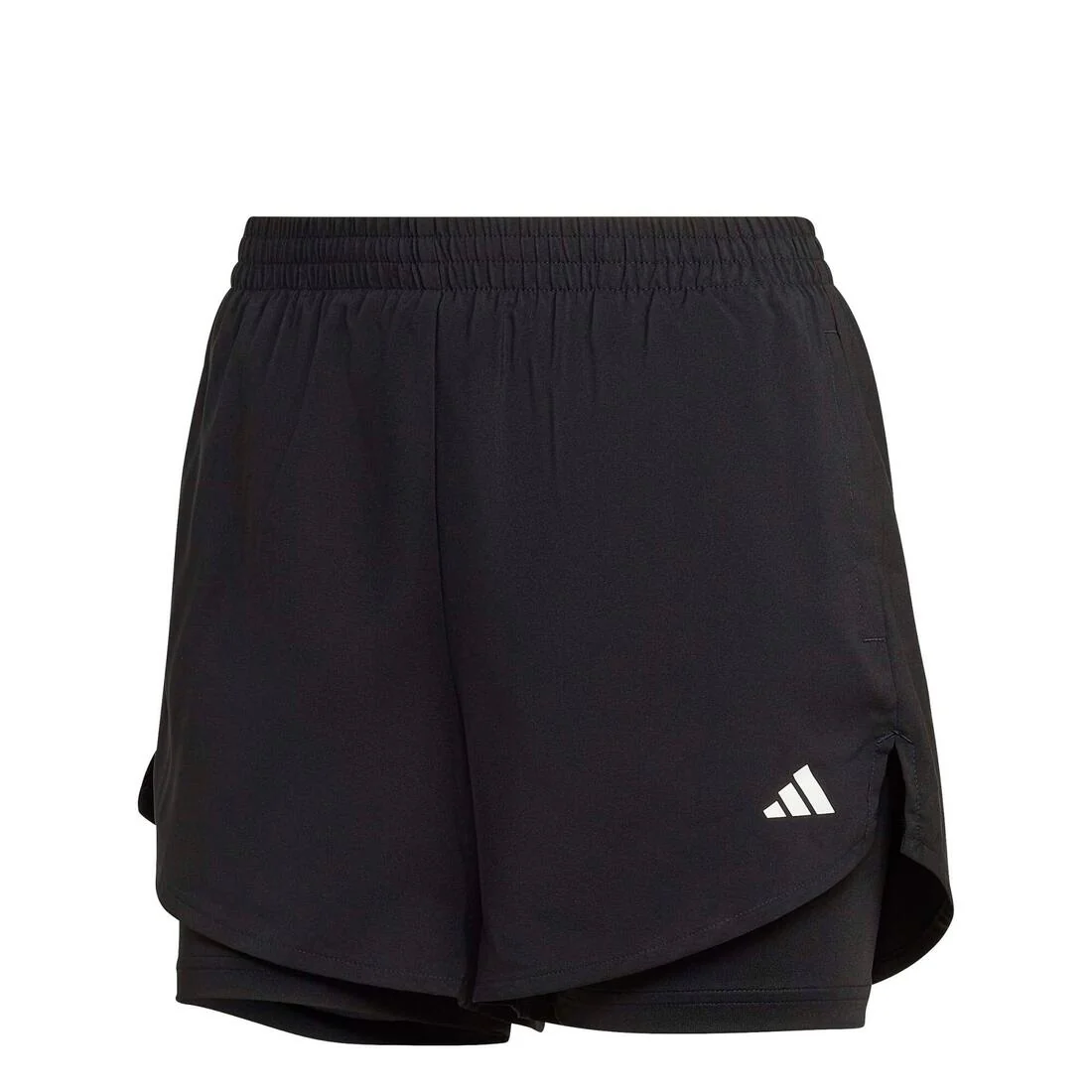 Adidas women AEROREADY Made for Training Minimal Two-in-One Shorts - black - Image 2