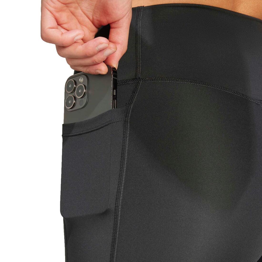 adidas women Optimé Essentials Stash Pocket 7-Inch Short Leggings - Image 4
