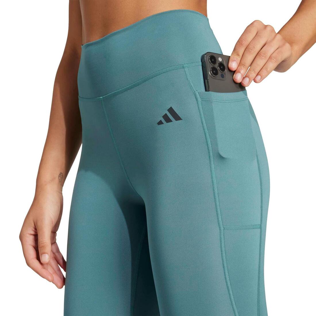 Adidas women Optimé Essentials Stash Pocket Full-Length Leggings - Image 3