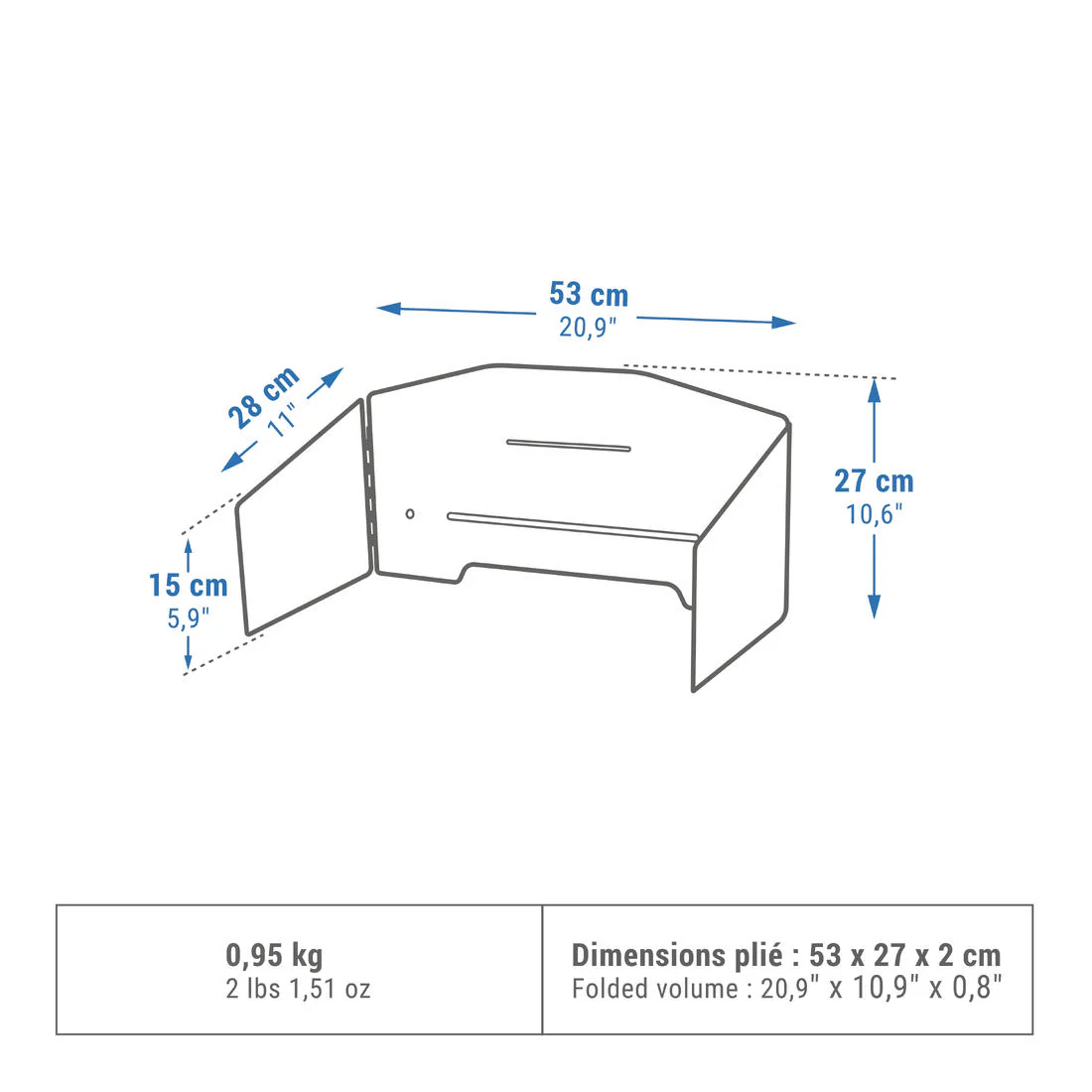 Adjustable Windshield for a Campsite Cooking Table or Worktop - Image 2
