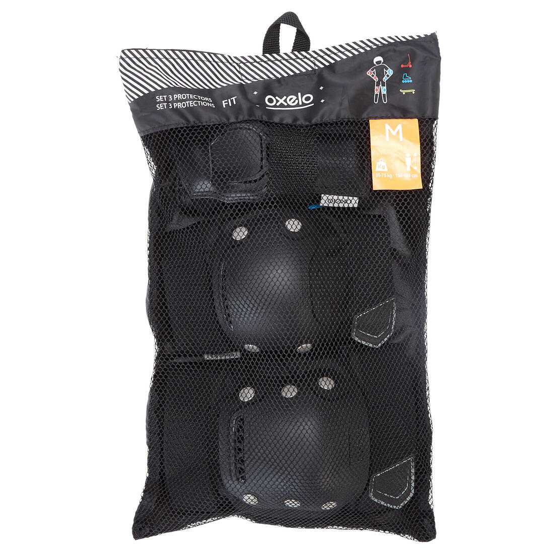 Adult 2 x 3-Piece Inline Skate Protection Set FIT500 - Image 47