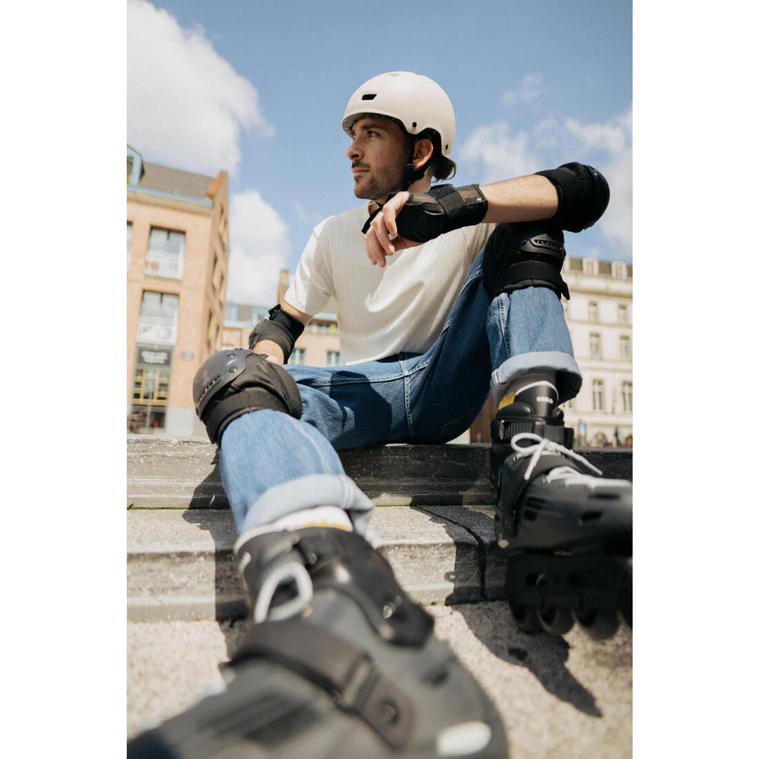 Adult 2 x 3-Piece Inline Skate Protection Set FIT500 - Image 48