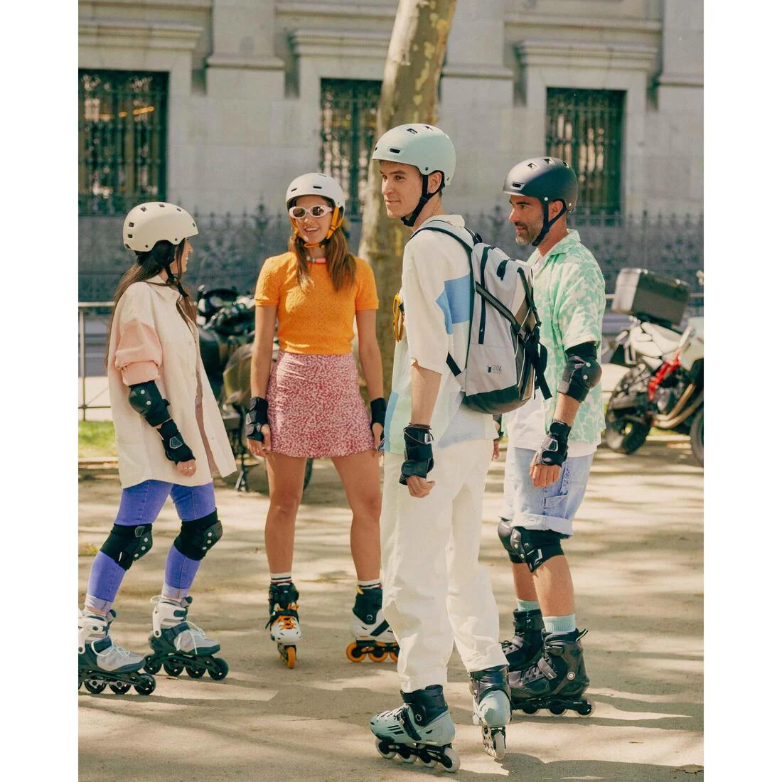 Adult 2 x 3-Piece Inline Skate Protection Set FIT500 - Image 63