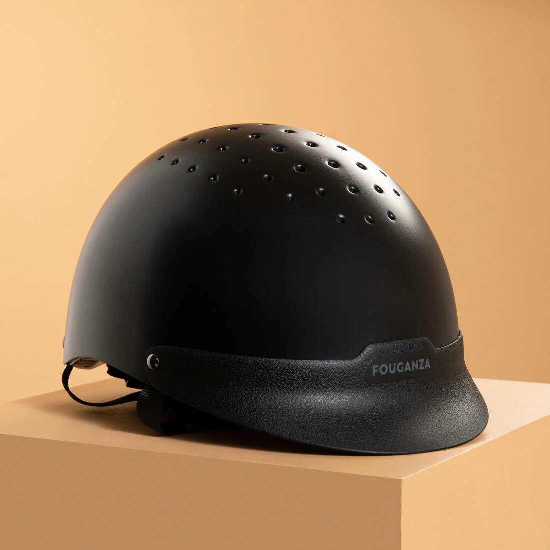 Adult and Kids' Horse Riding Helmet 100 - Black - Image 10