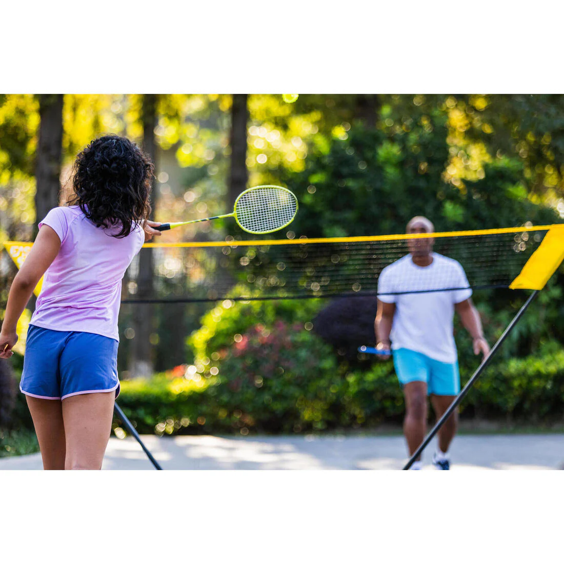 Adult badminton racket set Fun set br130 ad lime blue - Image 7