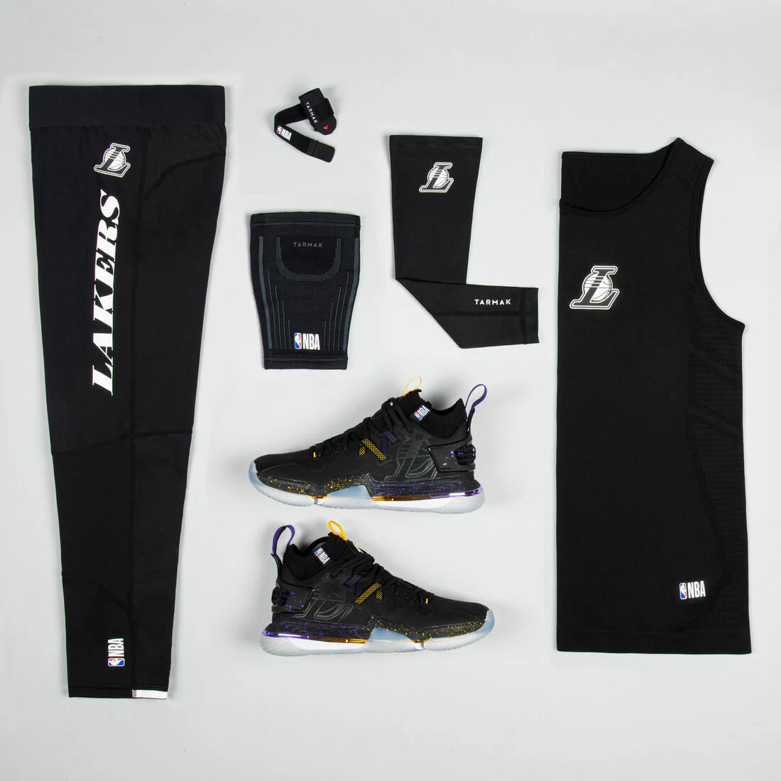Adult Basketball 3/4 Leggings 500 - NBA Los Angeles Lakers - Image 26