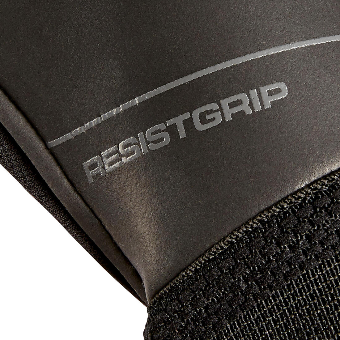 Adult Football Goalkeeper Gloves F100 Resist - Black/Grey - Image 3