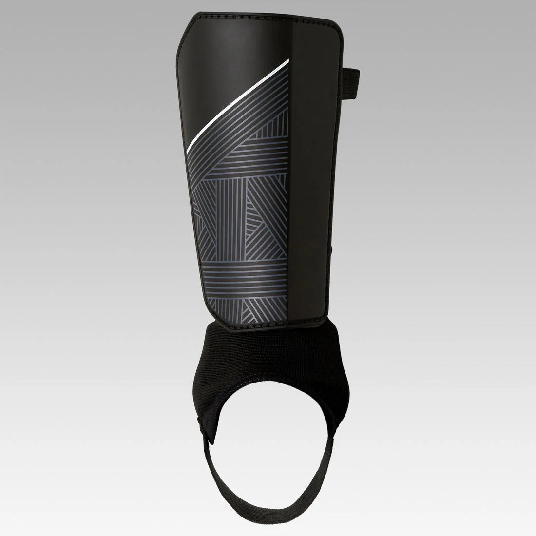 Adult Football Shin Pads Essential 140 - Black - Image 2