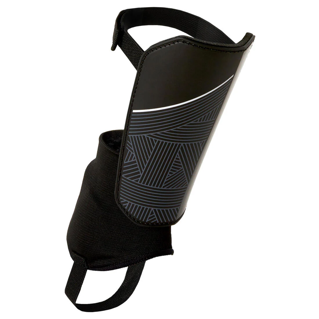 Adult Football Shin Pads Essential 140 - Black - Image 3
