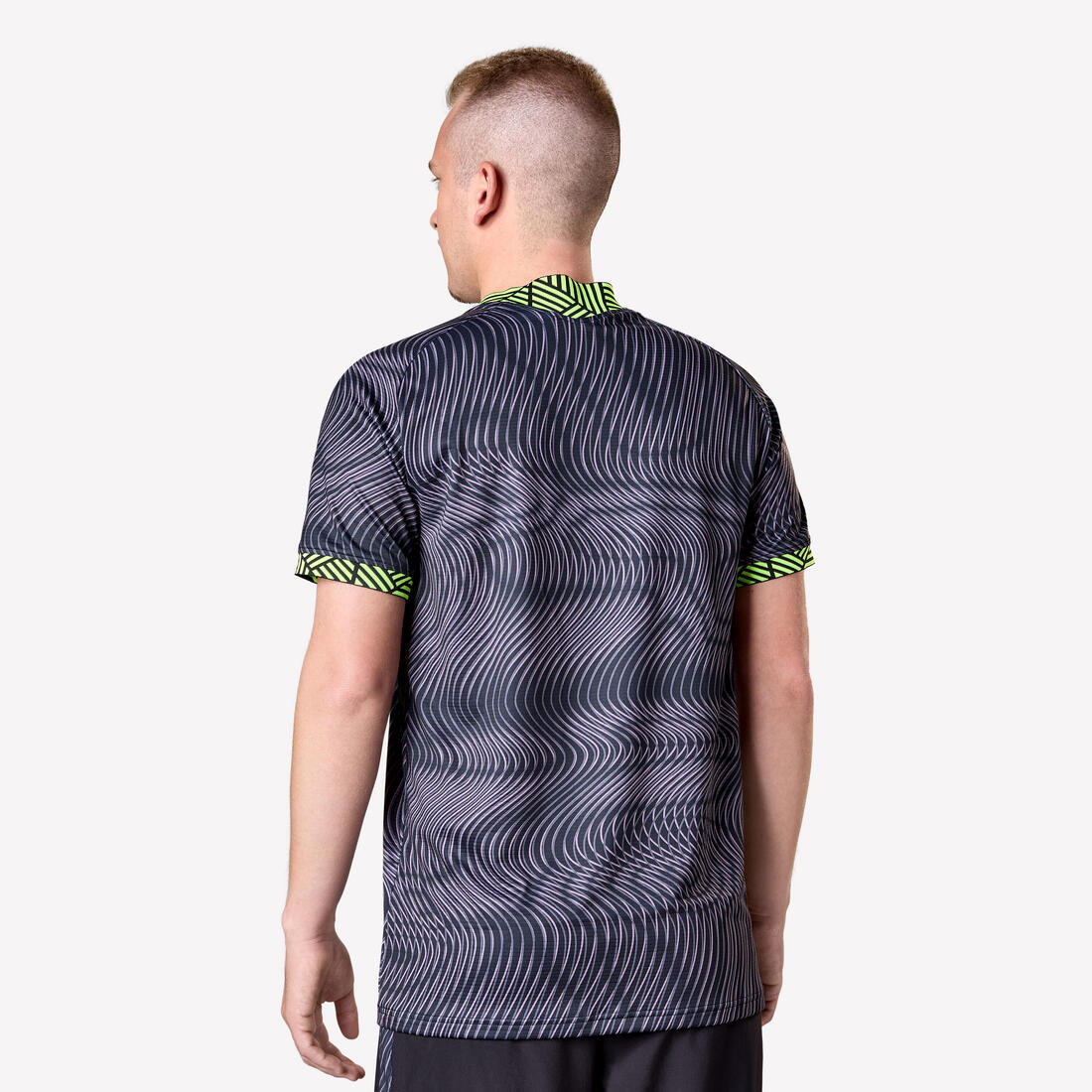 Adult Football Shirt Viralto II - Wavy Black/Neon - Image 5