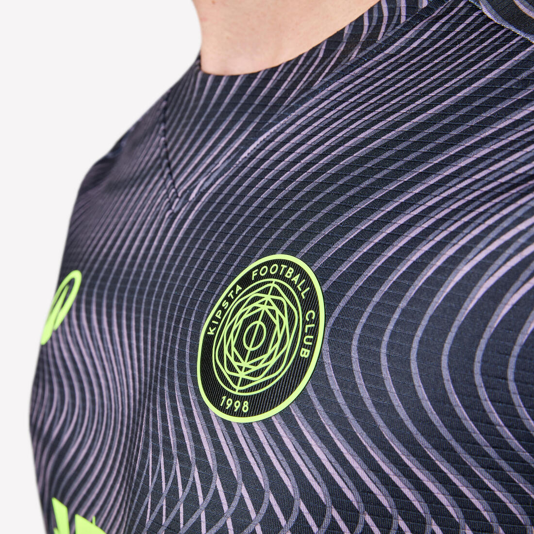 Adult Football Shirt Viralto II - Wavy Black/Neon - Image 6