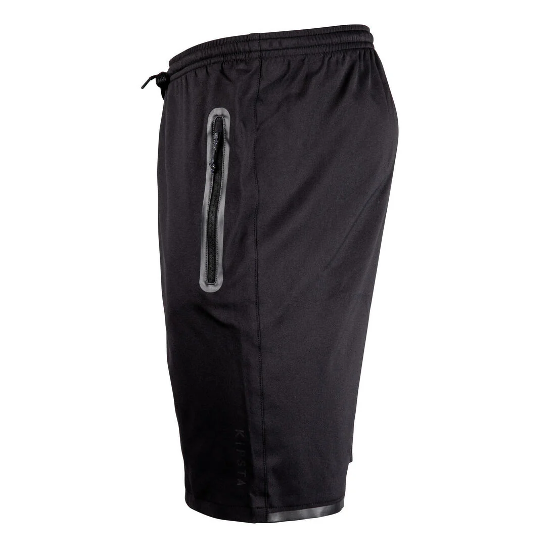Adult Football Shorts with Zip Pockets Viralto Zip - Black/Grey - Image 4