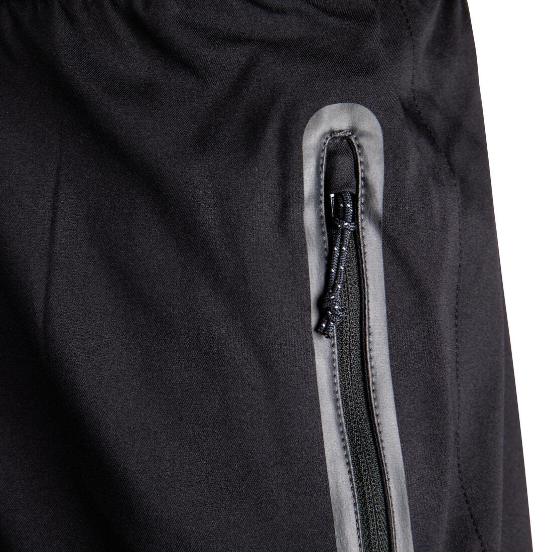 Adult Football Shorts with Zip Pockets Viralto Zip - Black/Grey - Image 7