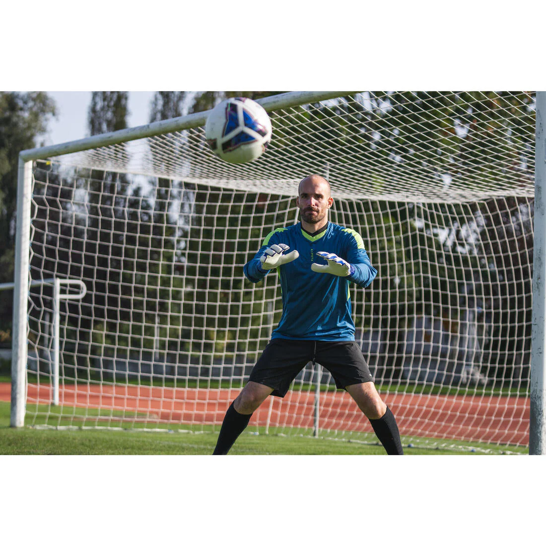 Adult Goalkeeper Shirt F500 - Blue - Image 3