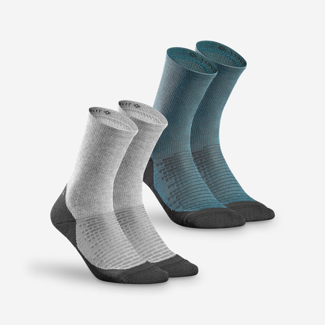 Adult high hiking socks (2 pairs) Hike 100