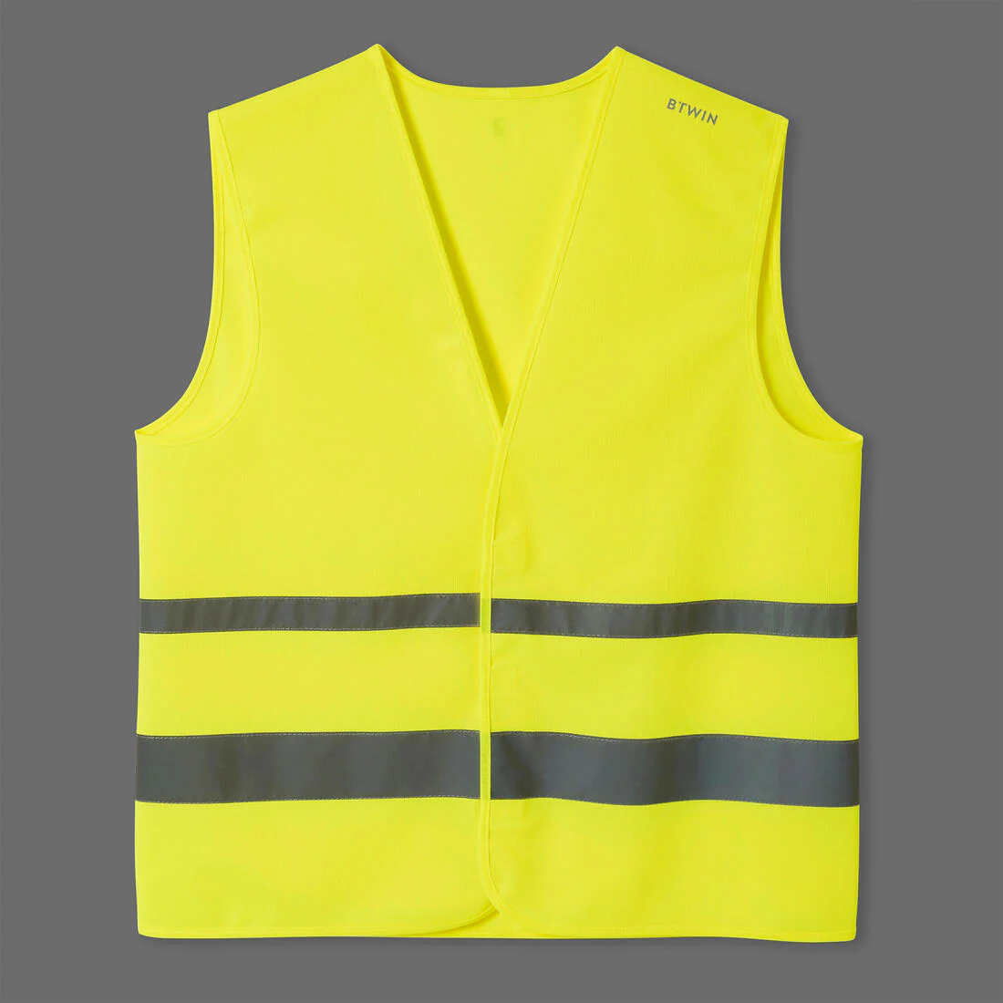 Adult High Visibility Cycling Safety Vest - Neon Yellow - Image 3