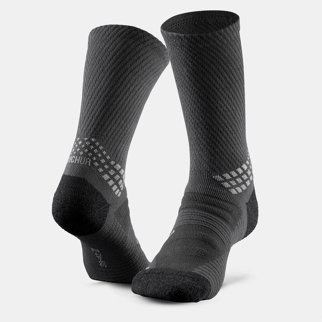Adult high wool hiking socks (2 pairs) Hike 900 - Image 2