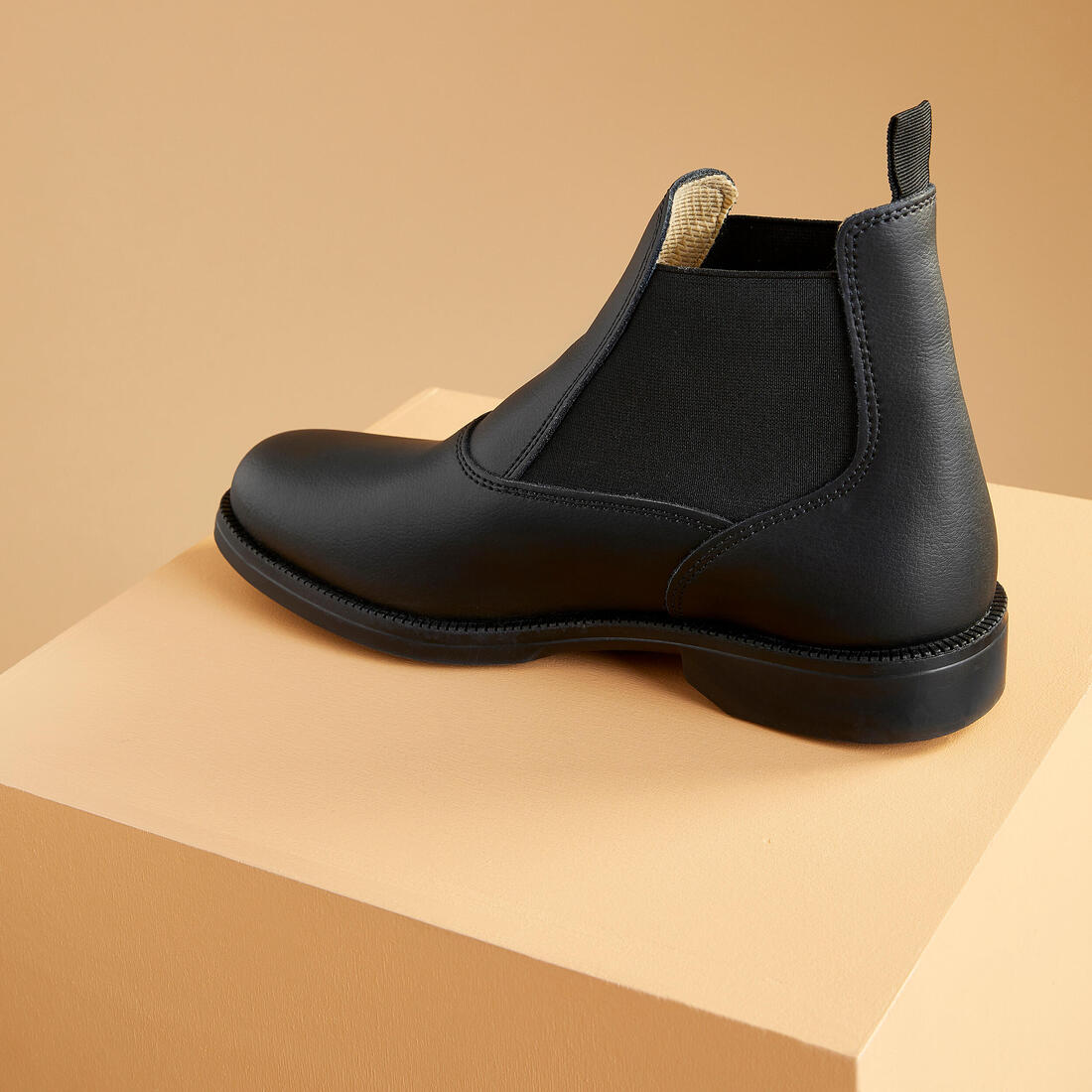 Adult Horse Riding Classic Leather Jodhpur Boots - Black - Image 3
