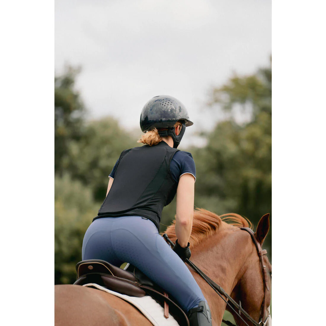 Adult Horse Riding Flexible Back Protector 500 D3O® - Black - Image 11