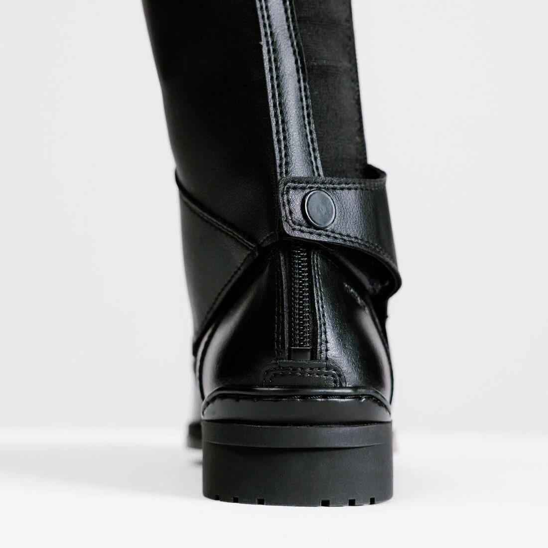 Adult Horse Riding Half Chaps 500 - Black - Image 4