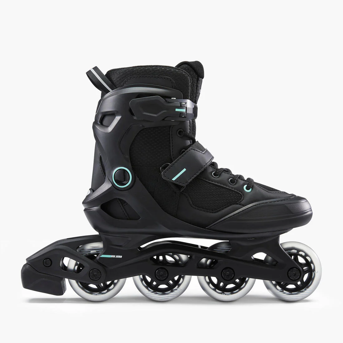 Adult Inline Fitness Skates FIT100 - Black/Mint - Image 2