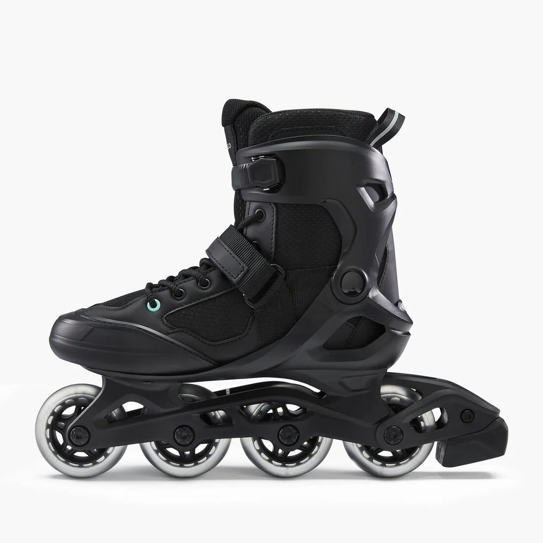 Adult Inline Fitness Skates FIT100 - Black/Mint - Image 3