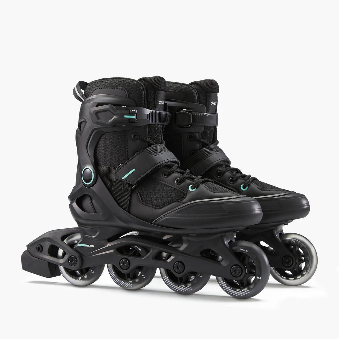Adult Inline Fitness Skates FIT100 - Black/Mint - Image 5